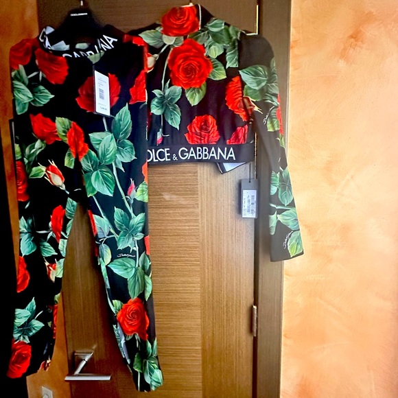 Dolce Gabbana 2 piece sexy suite pants 38EU top 40 EU